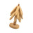 Crofta Wooden Tree Shape Trivets Foldable Creative for Hot Pot Holders Dishes Teapot Beech 3 layers