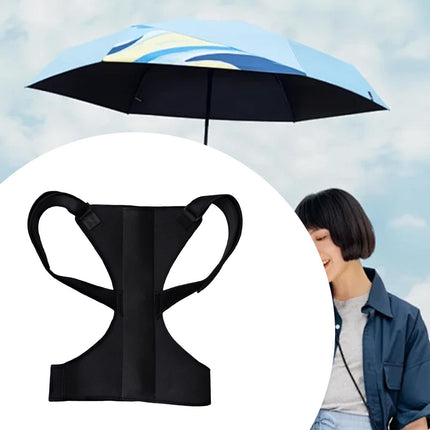 Crofta Wearable Umbrella Holder Back Holder Hands Free for Golf Daily Use Gardening