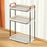 Crofta Cup Drying Rack Multifunctional Bottle Drain Rack for Countertop Dining Room red handle 3 layer