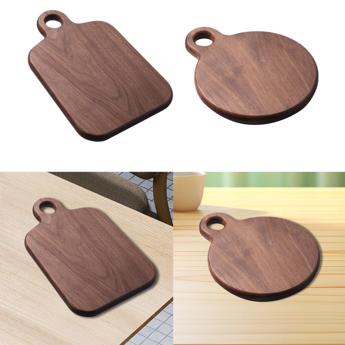 Crofta Wooden Cutting Board Easy Storage Chopping Board for Steak Vegetables Cheese Square