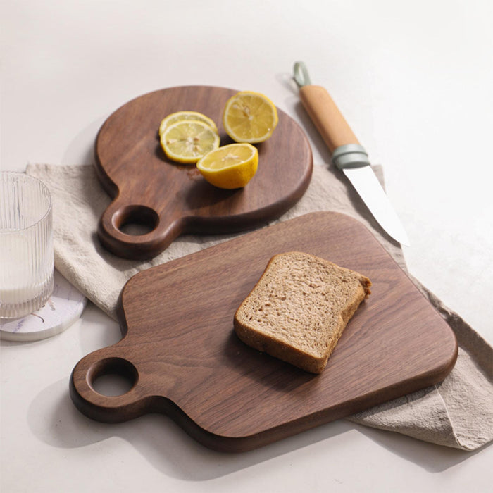 Crofta Wooden Cutting Board Easy Storage Chopping Board for Steak Vegetables Cheese Square