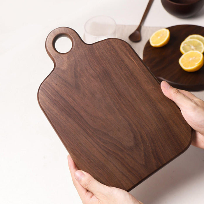 Crofta Wooden Cutting Board Easy Storage Chopping Board for Steak Vegetables Cheese Square