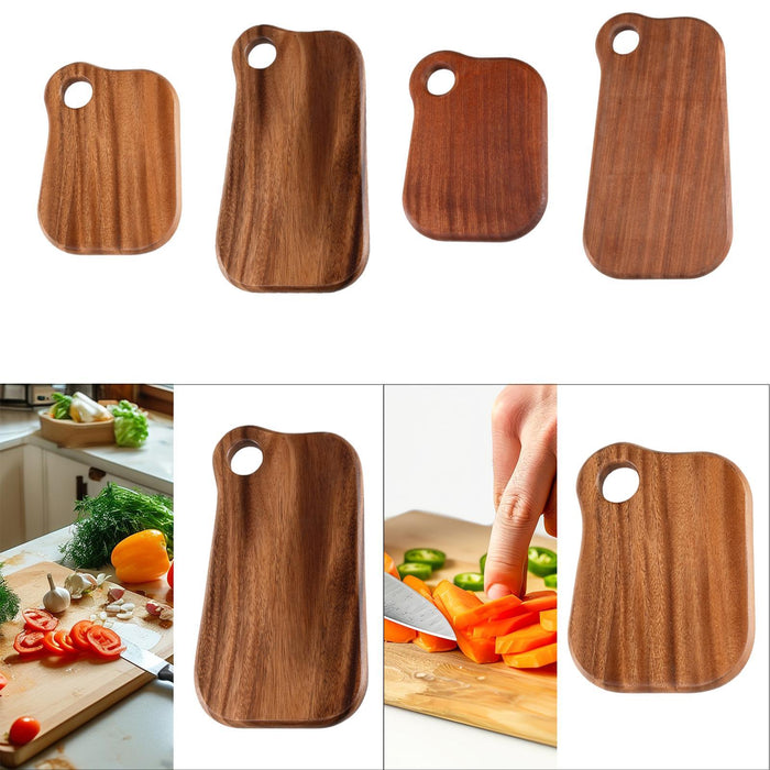 Crofta Wooden Cutting Board Serving Board Chopping Board for Bread Fruit Vegetables Walnut S