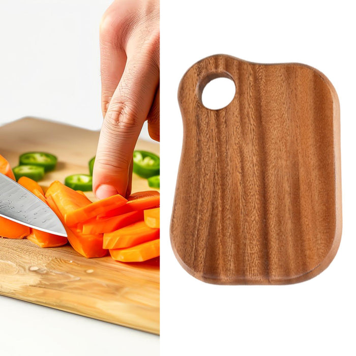 Crofta Wooden Cutting Board Serving Board Chopping Board for Bread Fruit Vegetables Walnut S