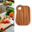 Crofta Wooden Cutting Board Serving Board Chopping Board for Bread Fruit Vegetables Walnut S