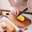 Crofta Wooden Cutting Board Serving Board Chopping Board for Bread Fruit Vegetables Walnut L