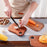 Crofta Wooden Cutting Board Serving Board Chopping Board for Bread Fruit Vegetables Walnut L