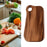 Crofta Wooden Cutting Board Serving Board Chopping Board for Bread Fruit Vegetables Walnut L