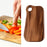 Crofta Wooden Cutting Board Serving Board Chopping Board for Bread Fruit Vegetables Walnut L