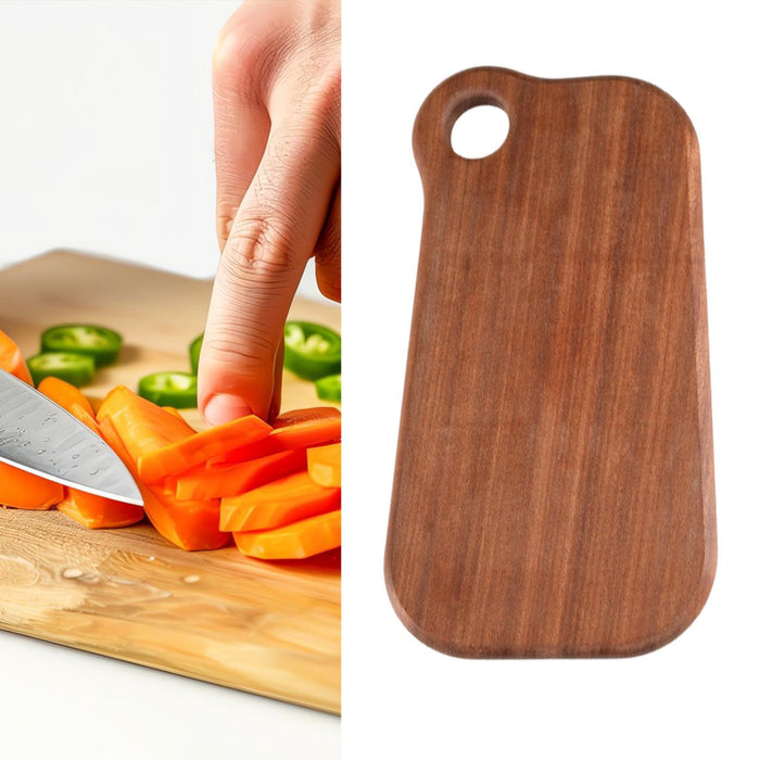 Crofta Wooden Cutting Board Serving Board Chopping Board for Bread Fruit Vegetables Ebony L