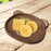 Crofta Bear Shaped Serving Tray Dish Plate for Party Favor Events Drawing Room Black Walnut S