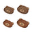 Crofta Bear Shaped Serving Tray Dish Plate for Party Favor Events Drawing Room Black Walnut S