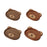 Crofta Bear Shaped Serving Tray Dish Plate for Party Favor Events Drawing Room Black Walnut S