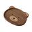 Crofta Bear Shaped Serving Tray Dish Plate for Party Favor Events Drawing Room Black Walnut S