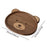 Crofta Bear Shaped Serving Tray Dish Plate for Party Favor Events Drawing Room Black Walnut L