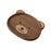 Crofta Bear Shaped Serving Tray Dish Plate for Party Favor Events Drawing Room Black Walnut L