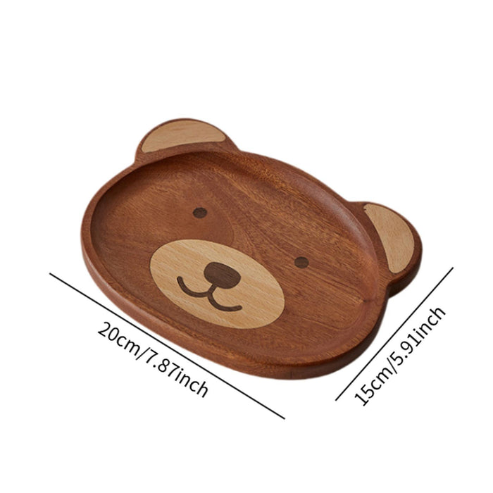 Crofta Bear Shaped Serving Tray Dish Plate for Party Favor Events Drawing Room Ebony S