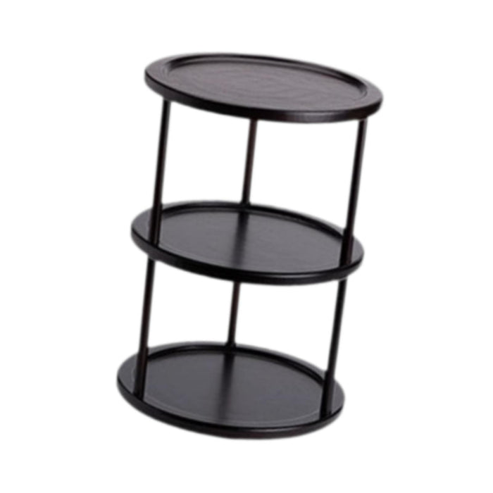 Crofta Tea Cup Hoder Bamboo 3 Layer Spice Rack Cup Holder for Tea Room Pantry Table