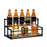 Crofta Coffee Syrup Display Rack 2 Tier Wine Rack for Countertop Coffee Bar Kitchen 35x22.5x22.5CM