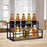 Crofta Coffee Syrup Display Rack 2 Tier Wine Rack for Countertop Coffee Bar Kitchen 35x22.5x22.5CM