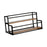 Crofta Coffee Syrup Display Rack 2 Tier Wine Rack for Countertop Coffee Bar Kitchen 43x23x21.2cm