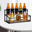 Crofta Coffee Syrup Display Rack 2 Tier Wine Rack for Countertop Coffee Bar Kitchen 43x23x21.2cm