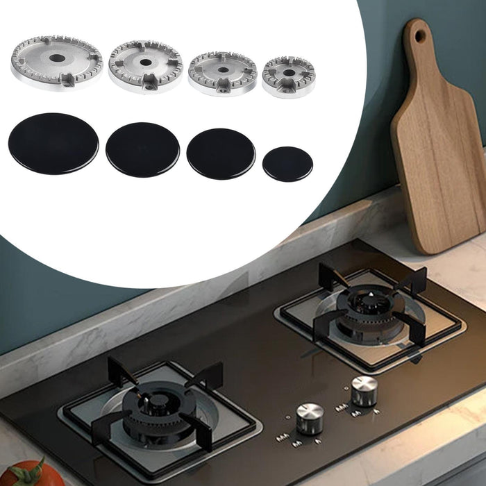 Crofta Gas Stove Flame Cap Detachable Reusable Multiuse for Apartments Home Kitchen Flat Surface