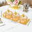 Crofta Dried Fruit Tray Nordic Divided Serving Dishes for Party Living Room yellow 3 grid