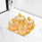 Crofta Dried Fruit Tray Nordic Divided Serving Dishes for Party Living Room yellow 4 grid