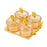 Crofta Dried Fruit Tray Nordic Divided Serving Dishes for Party Living Room yellow 4 grid