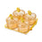 Crofta Dried Fruit Tray Nordic Divided Serving Dishes for Party Living Room yellow 4 grid