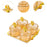 Crofta Dried Fruit Tray Nordic Divided Serving Dishes for Party Living Room yellow 4 grid