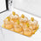 Crofta Dried Fruit Tray Nordic Divided Serving Dishes for Party Living Room yellow 6 grid