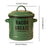 Crofta Small Enamel Cooking Pot with Lid Enamelware Flat Bottom Stockpot for Campfire Green