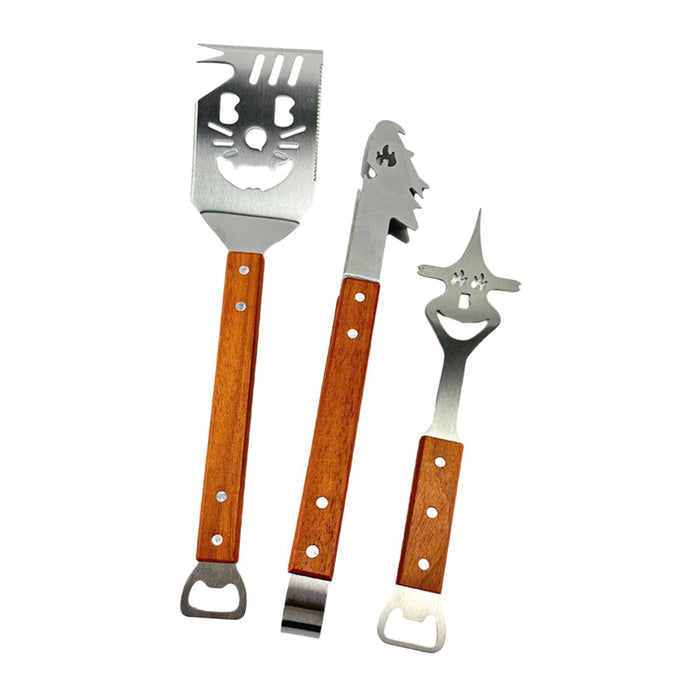 Crofta Barbecue Tool Kits Lightweight BBQ Accessories for Household Picnic Catering Tiger Face