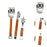 Crofta Barbecue Tool Kits Lightweight BBQ Accessories for Household Picnic Catering Tiger Face