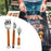 Crofta Barbecue Tool Kits Lightweight BBQ Accessories for Household Picnic Catering Tiger Face