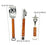 Crofta Barbecue Tool Kits Lightweight BBQ Accessories for Household Picnic Catering Tiger Face