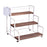 Crofta 3 Tier Syrup Bottle Display Rack Kitchen Storage Rack for Coffee Bar Kitchen White