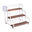 Crofta 3 Tier Syrup Bottle Display Rack Kitchen Storage Rack for Coffee Bar Kitchen White