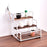 Crofta 3 Tier Syrup Bottle Display Rack Kitchen Storage Rack for Coffee Bar Kitchen White