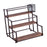 Crofta 3 Tier Syrup Bottle Display Rack Kitchen Storage Rack for Coffee Bar Kitchen Black