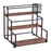 Crofta 3 Tier Syrup Bottle Display Rack Kitchen Storage Rack for Coffee Bar Kitchen Black