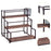 Crofta 3 Tier Syrup Bottle Display Rack Kitchen Storage Rack for Coffee Bar Kitchen Black