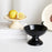 Crofta Footed Bowl Countertop Decorative Bowl for Dining Table Home Decor Farmhouse Deep dish black