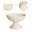 Crofta Footed Bowl Countertop Decorative Bowl for Dining Table Home Decor Farmhouse Deep dish beige