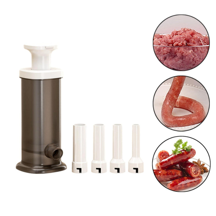 Crofta Sausage Stuffer Machine Sausage Making Tools for Restaurant Home DIY Sausage Gray