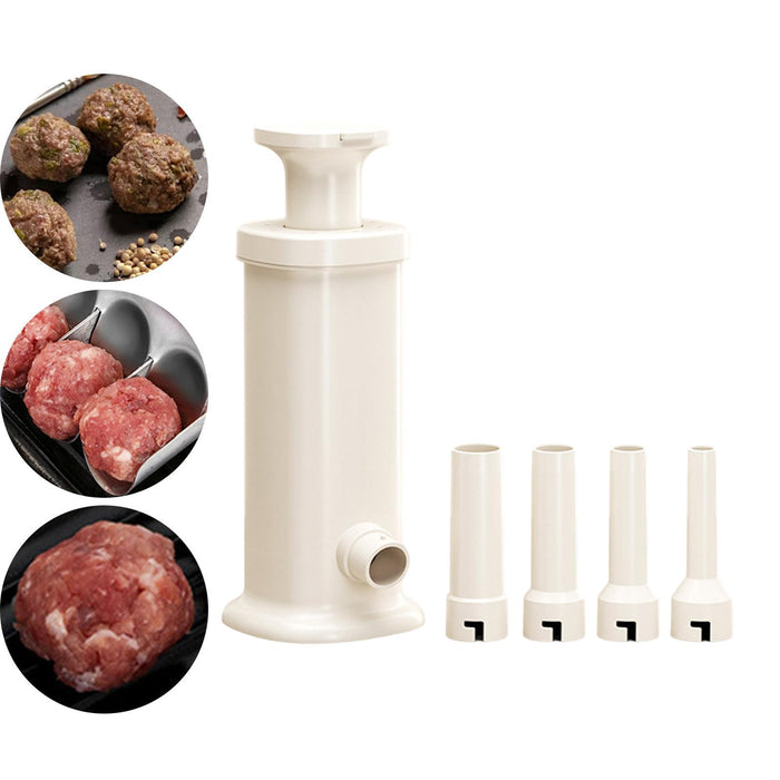 Crofta Sausage Stuffer Machine Sausage Making Tools for Restaurant Home DIY Sausage White