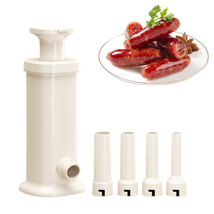 Crofta Sausage Stuffer Machine Sausage Making Tools for Restaurant Home DIY Sausage White