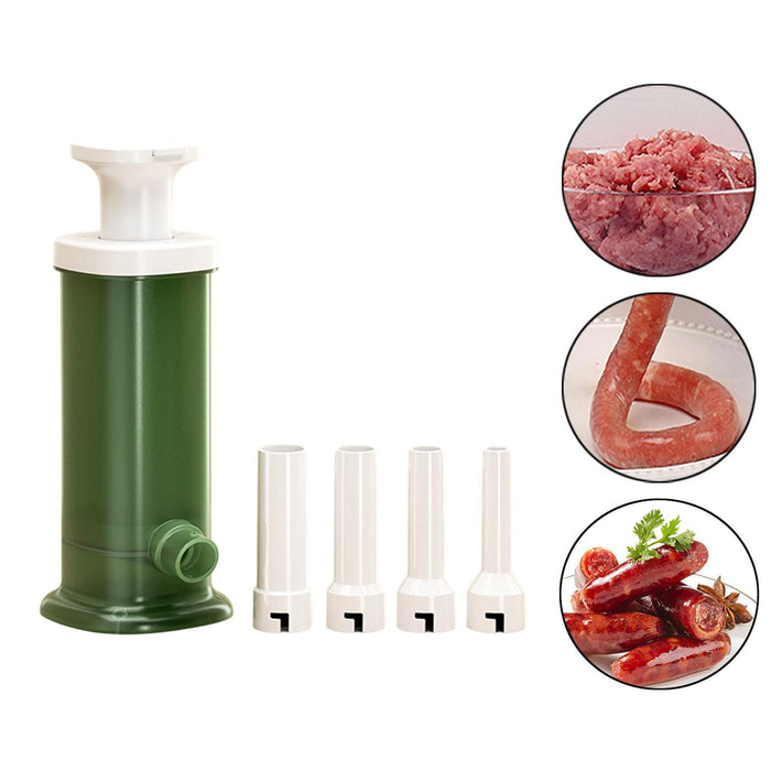 Crofta Sausage Stuffer Machine Sausage Making Tools for Restaurant Home DIY Sausage Green